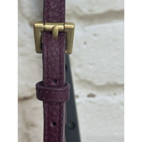 Gigi Crossbody Handbag‎ Women's Leather Camera Handbag Burgundy Wine Small - Picture 15 of 16